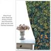 Blackout Vintage William Morris Flower Bird Curtains Retro Plants Red Floral Green Tree Print Window Drapes Bedro Curtain Bohemian Polyester Washable