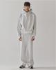 Deoseutoli Section Sagging Tracksuit Pants (White Melange)