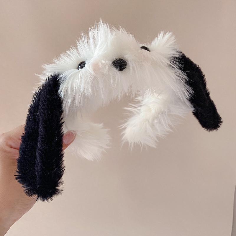 

Новый стиль мультяшная повязка на голову с ушками собаки и кролика и бантом – милый девчачий аксессуар для волос big ears puppy