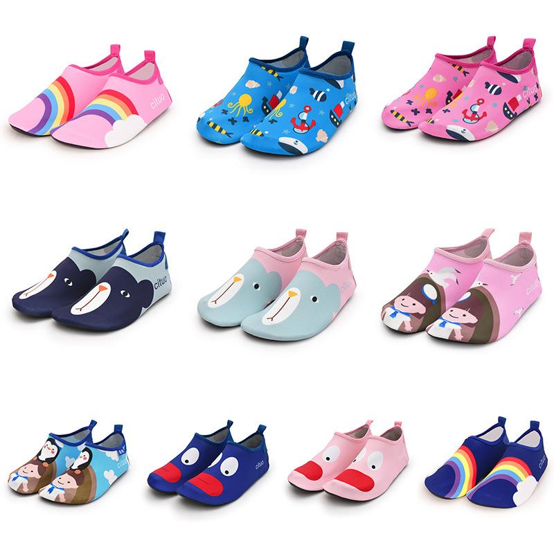 Children's Beach Shoes Creek Shoes Outdoor Sports Toddler Shoes Breathable Wading Hiking Shoes Men's and Women's Non-slip