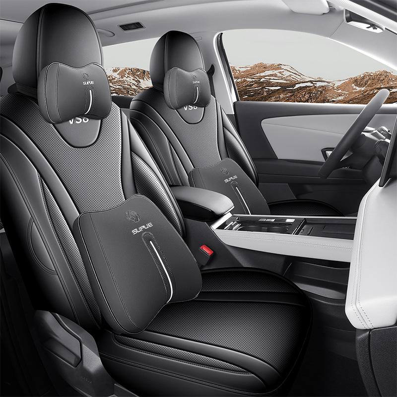 Breathable Full-Coverage Leather Seat Covers for 2026 VW Jetta VS8
