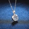 1-3ct Moissanite Woman Pendant Sier Necklace for Women Chains Party Bridal Fine Jewelry 925sterling Silver Necklace
