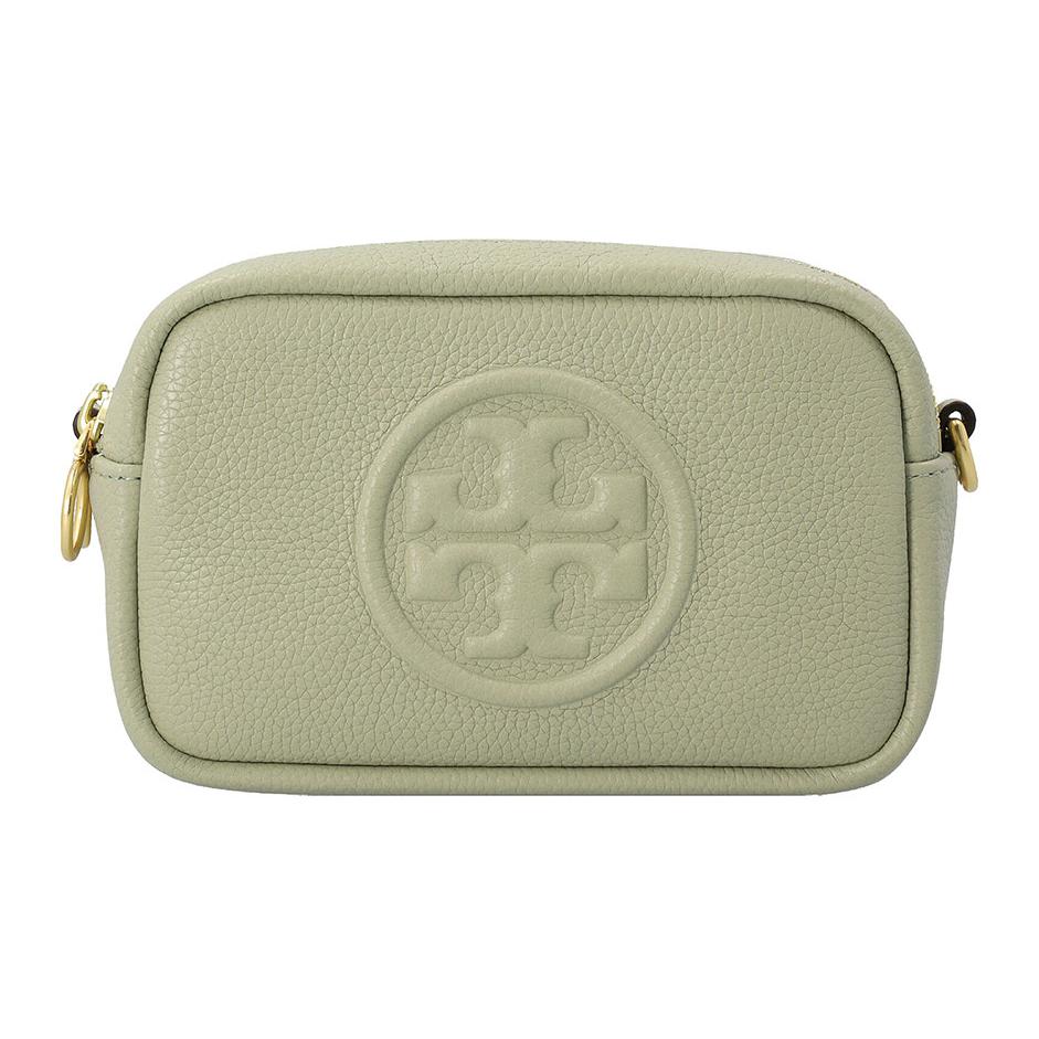 

Tory Burch Perry Bombe Signature Embossed Double T Logo Leather Camera Bag Crossbody Shoulder Bag Mini Women Bags Green 55691-300 Basic Set (Bag+Dust Bag)