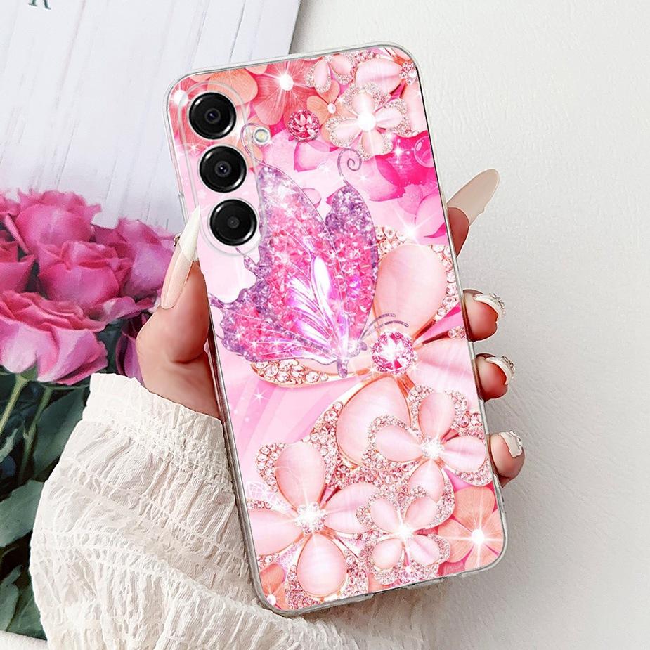 For Samsung Galaxy A17 5G Case SM-A176B New Cat Butterfly Painted Cover Soft Slim Phone Case For Samsung A17 A 17 5G Fundas Bags