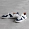 M Size Sneakers for Men and Women [Spingle] SP-1047 White/Navy (25.5cm)