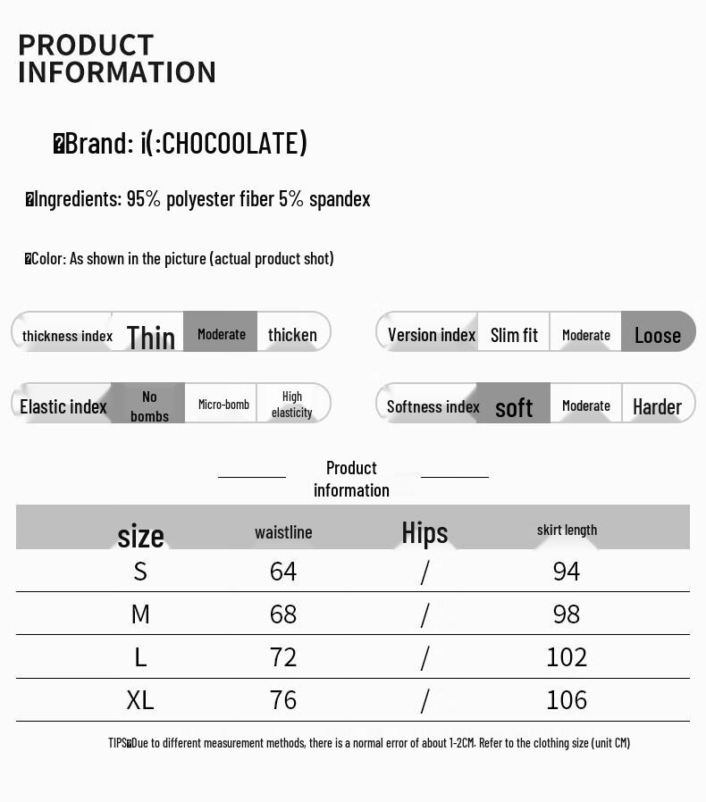 :CHOCOOLATE It American Retro High-Waisted Asymmetric Short Skirt