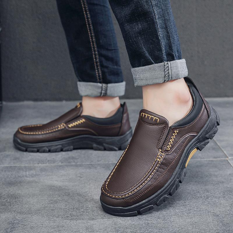 New large size Men's casual shoes Fashion Thick-soled sports shoes Men's sneakers Outdoor Running Punk shoes Men's loafers