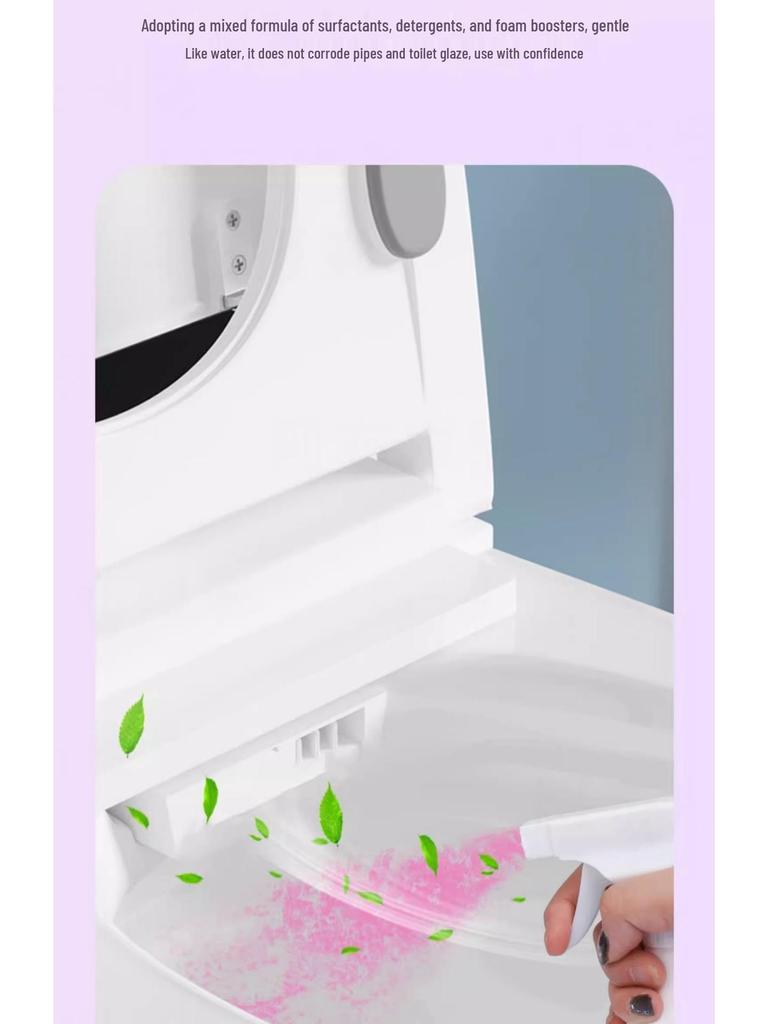 Floral Scent Toilet Cleaner - Strong Deodorizing, Stain Removal, Long-Lasting Fragrance for Bathroom and Tile