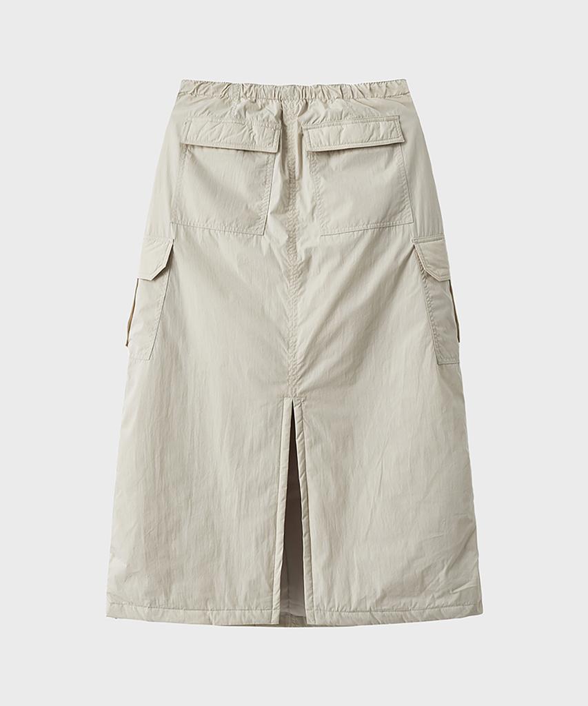 Noir For Woman Padded Parachute Skirt (Cream)