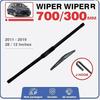 For Toyota Yaris Vitz XP130 Hybrid 2011-2019 28 + 12 Wipers