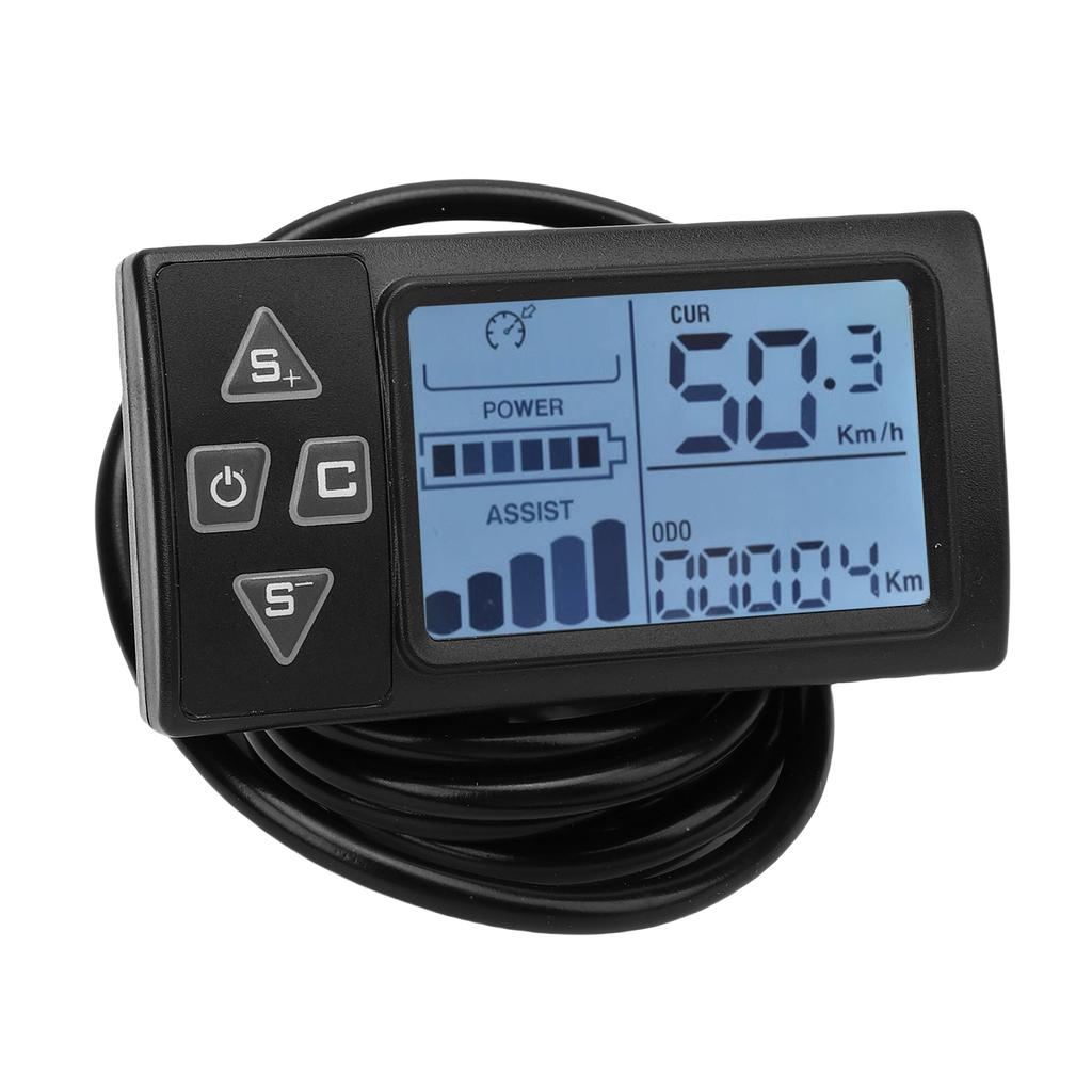 Electric Bike LCD Display S861 Electric Scooter LCD Panel with SM Connector for Cycling Electric Bicycle Scooter