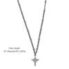 Star Pendant Necklaces Four-pointed Star Chokers Necklaces Hot Girl Women Y2k Jewelry Alloy Material Party Accessories