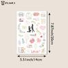 230 pezzi 8 Fogli Tema Matrimonio Scrapbooking Fai da te Adesivi Decorazioni Trasparenti Per Libro degli Ospiti Diario Personale Adesivi per Arti e Mestieri
