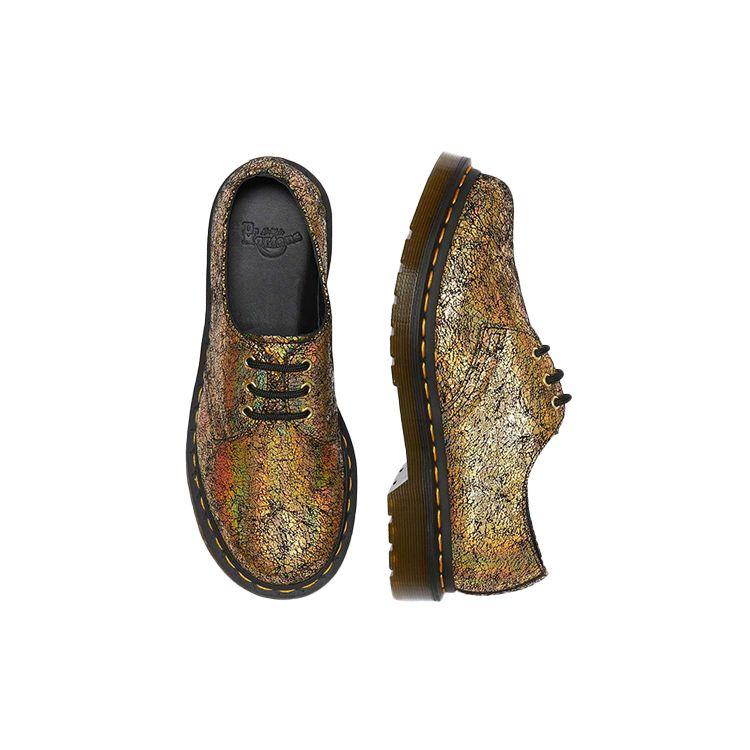 Dr. Martens 1461 Metallic Simple Comfortable Casual Shoes Women Shoes Yellow 25729710