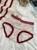 Lucky Girl Soft Hip-Wrapping Women's Underwear - Smooth, Skin-Friendly Ankara Red Triangle Panties