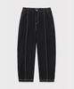 Mimdeowodeulobeu Age One-Pleat Denim Pants_Washed Black