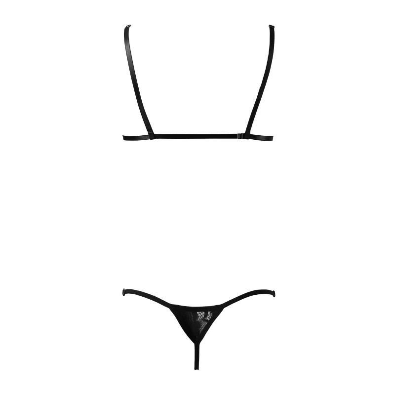Grote Mannen Sissy Bikini Crossdressing Lingerie Set Kant Doorzichtig Bh Top Met Broekje Strings Ondergoed Gay Nachtkleding Mtf Nachtkleding