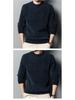 Men's Chenille Fleece One-Piece Knitwear: Thickened Warm Winter Woolen Base Layer Sweater