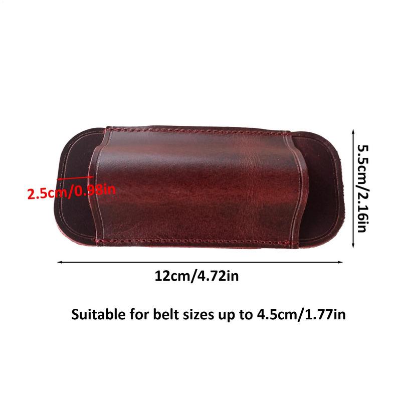 Custodia Coltelli Tascabili EDCs Custodia in Pelle Per Coltelli Pieghevoli Porta 2.16x0.98x4.72in Coltelli Mini Torcia Fondina in Pelle