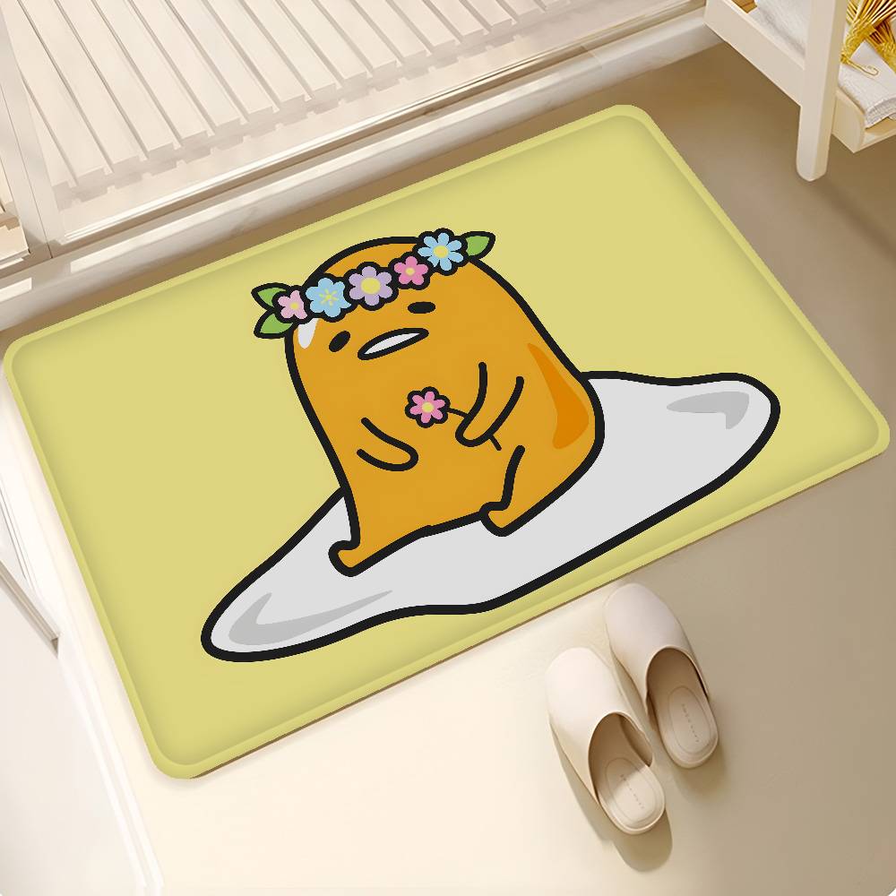 Cartoon G-gudetama Kitchen Mat Kids Room Bedroom Decoration Balcony Anti-Slip Doormat Living Room Alfombra