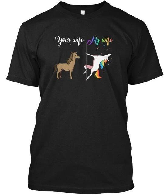 Your Wife My Unicorn Funny T-shirt Made In the USA Size S To 5XL