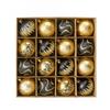 16Pcs Christmas Ball Snowflake Stripe Pattern Christmas Tree Ornaments Luxury Xmas Tree Decorations For Party Wedding New Year