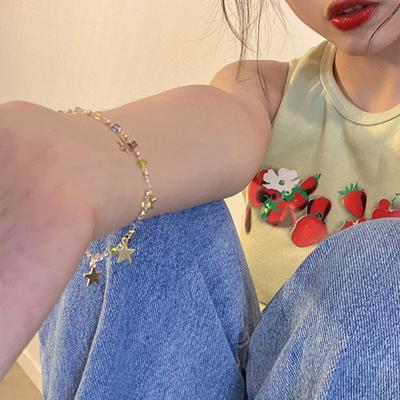 Colorful  Beaded Star Bracelet For Women Vintage Charms  Bracelet