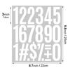 3-inch Letter Sticker DIY English Decorative Mailbox Car Pull Flag Waterproof Creative Digital Letter Sticker