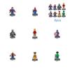 High-quality Abs Plastic Avengers Superhero Building Blocks 8 Different Characters In One Set