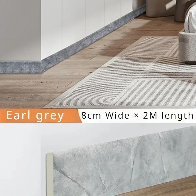 2M Waterproof Enclosure Self Adhesive Skirting Line 3D Wall Sticker Thickened Anti-collision Decoration Kid's Corner Line