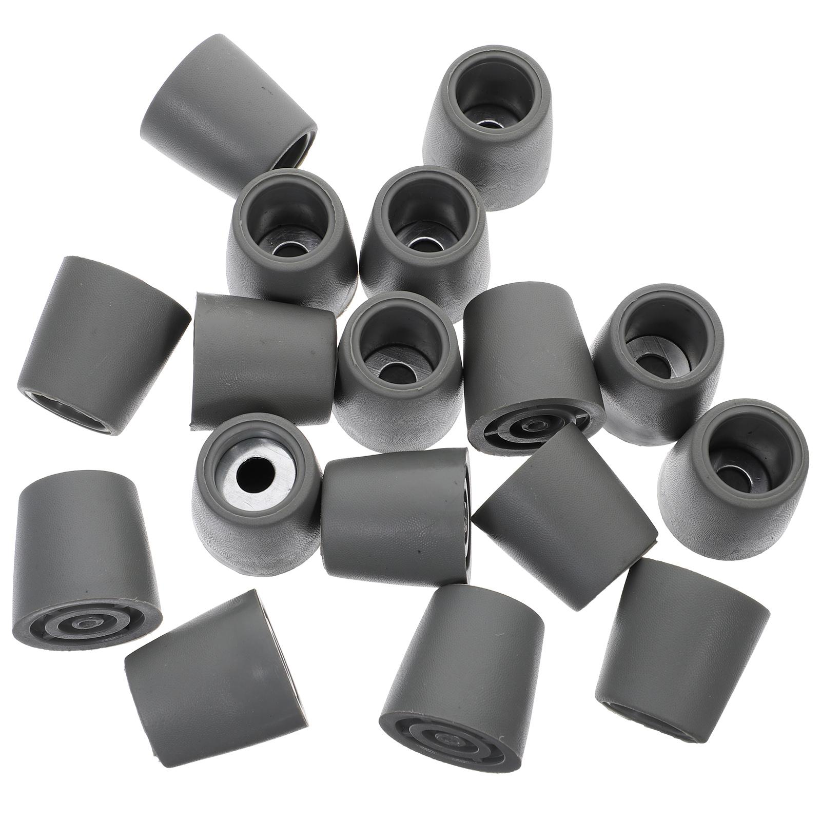

20Pcs Chair Leg Protectors for Wood Floors Heavy Duty Rubber Glides Furniture Feet Stopper Covers for Indoor Outdoor Use No сірий