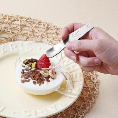 Polar Bear Dessert Ice Cream Spoon Silver