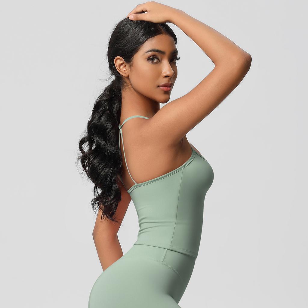 Women High Quality Sport Tank Tops With Chest Pads Compressed Quick-dry Super Elastic Suitable For Running Gym Fitness Training Yoga