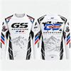 Motor Lange Mouw Jersey Heren Wit 3D Sublimatie Motocross Shirt Sneldrogend Offroad Motorfiets Rally Rijden Top