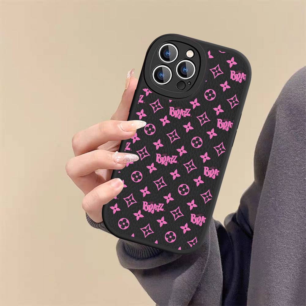 F-Fashion B-Bratz D-Doll Leather Phone Case For IPhone 16 15 14 17 Pro Max 11 12 Mini Plus Soft Shell iPhone 14 plus