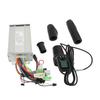 36V 48V 500W 28A Electric Bike Scooter Controller with 128DX Half Twist Throttle Grips Electric Bicycle Controller Kit