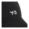 Y-3 Bawełniana Czapka Baseballowa z Logo Unisex Czapki Czarna IN2391