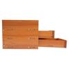 Wooden Monitor Stand with 3 Drawers, Lockable Drawer, Desk Riser Computer Monitor Stand for Office Home PC Laptop