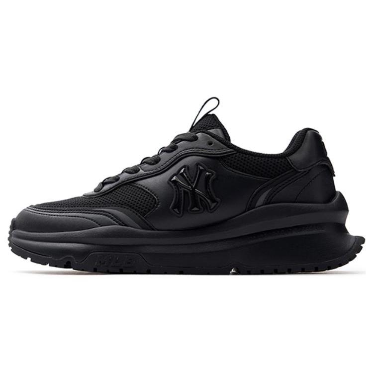 New MLB Chunky Runner Abrasion Resistant Breathable Low Top Casual Running Shoes Unisex Black 3ASHCRL3N-50BKS