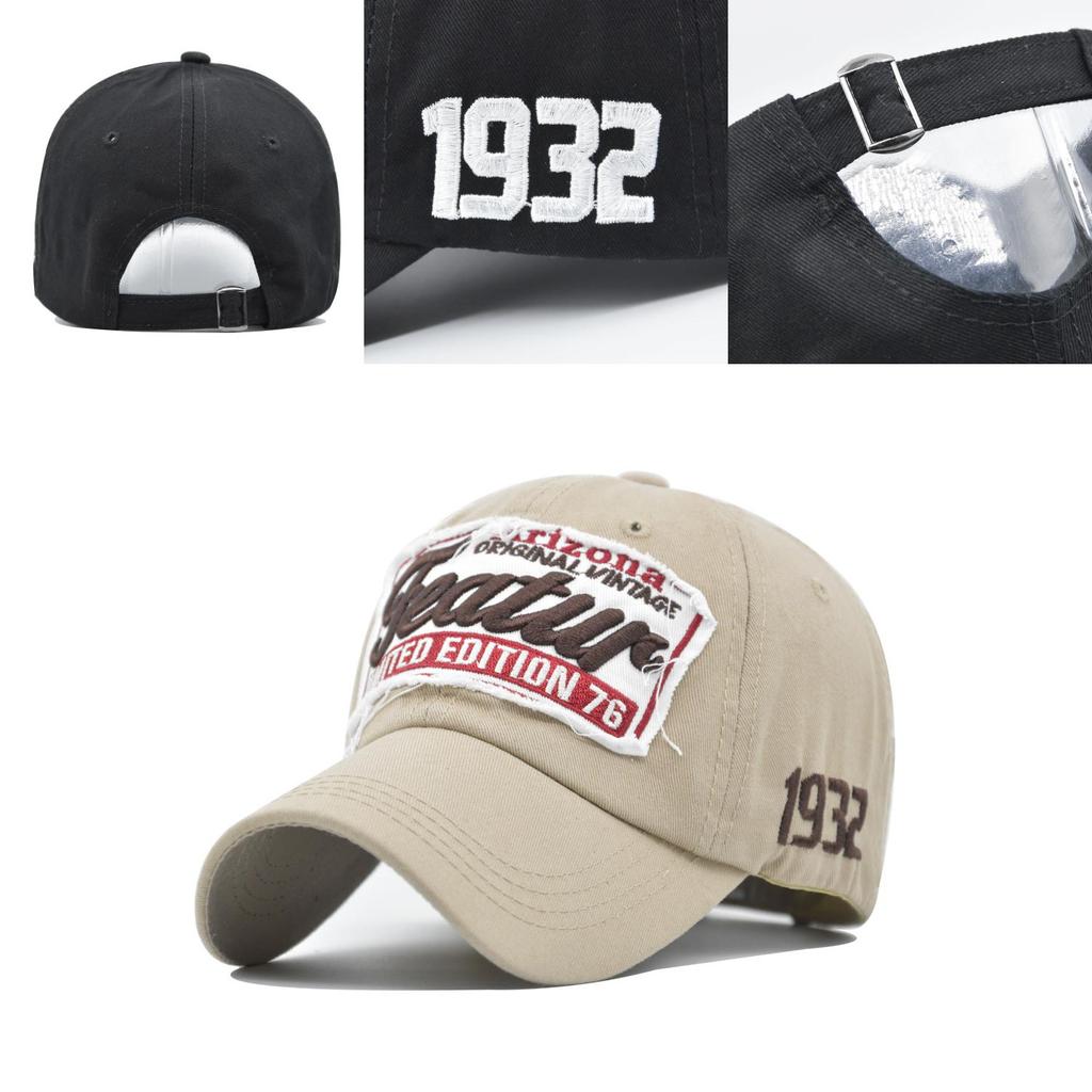 Trendy 1932 Baseball Cap With Embroidery For Men And Women Adjustable Cotton Cap
