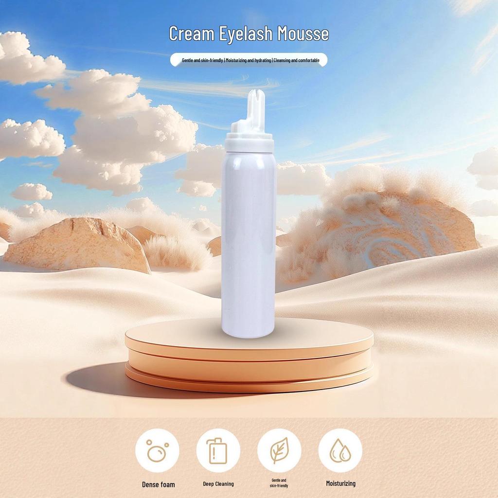 Cross-Border Cream Eyelash & Eyebrow Cleanser - Mousse Oil Remover for False Eyelashes & Lash Bubble Spa.