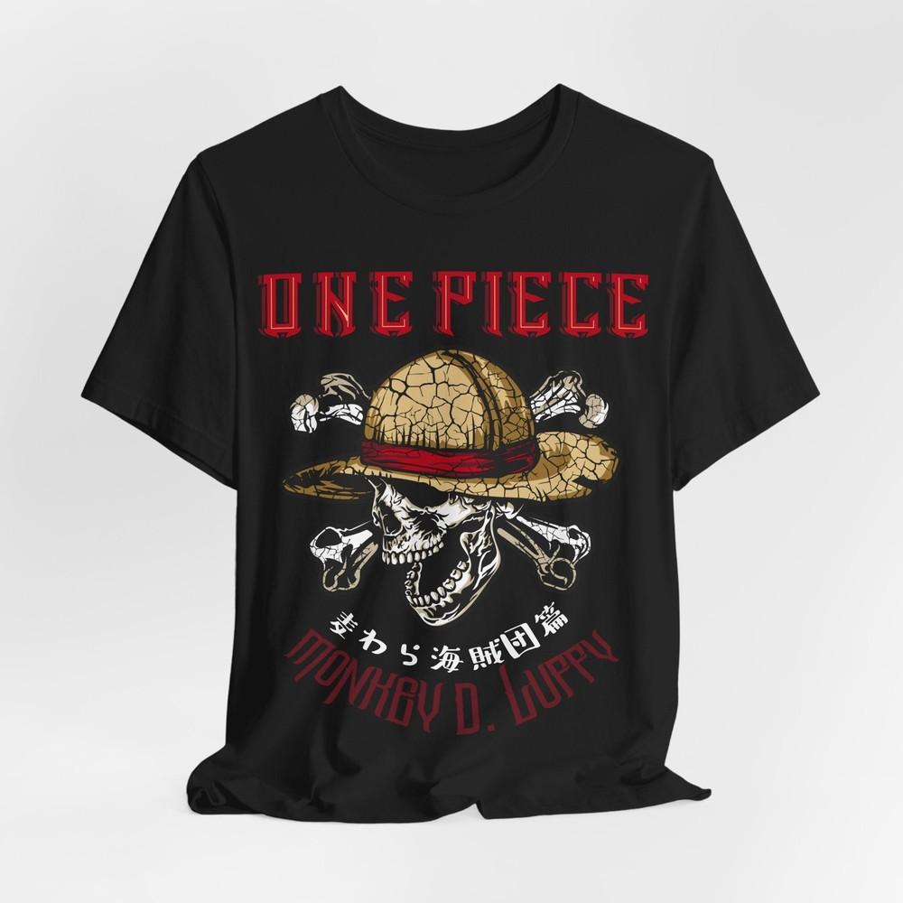 One Piece Skull Graphic T-Shirt Tee Tops, Anime T-Shirt, Geek Wear, Gift for Fans,