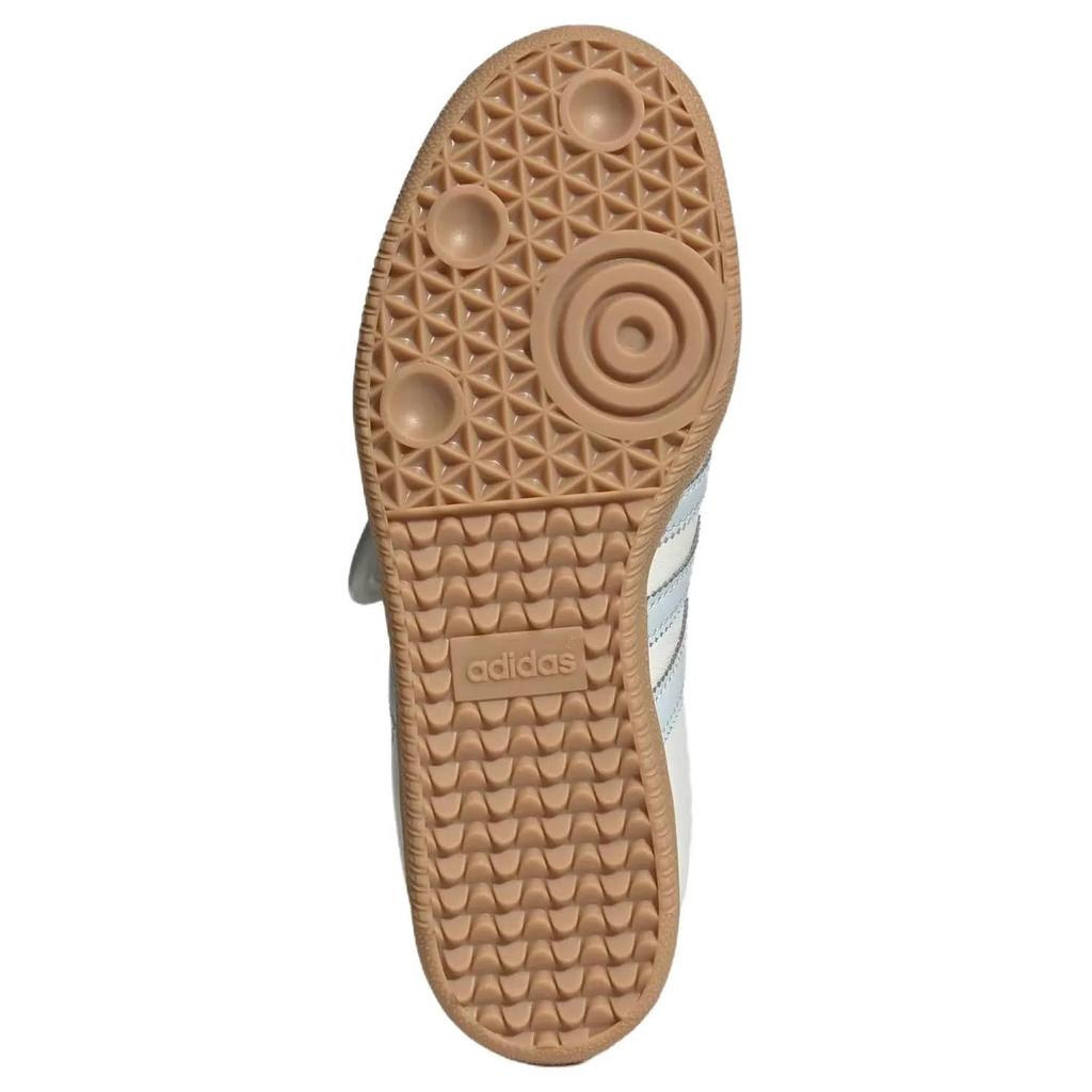 adidas Womens Samba Jane 'White Halo Blue Gum' (women's sizes) Cloud White / Gum 3 / Halo Blue Mary Jane Shoes JR7339