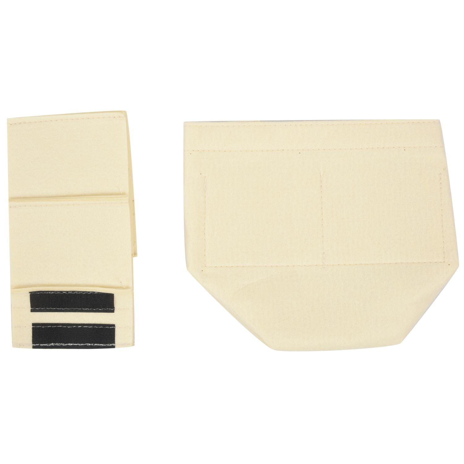 

AEE4-Women Fashion Felt Cloth Inner Bag Fits In Insert Handbag Multi-Pockets Cosmetic Bags Storage And Personal Belongings Organ