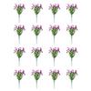 16Pcs Simulated Flowers Realistic Artificial Plants Home Decoration Faux Bouquet Indoor Outdoor Garden Balcony Terrace Decor