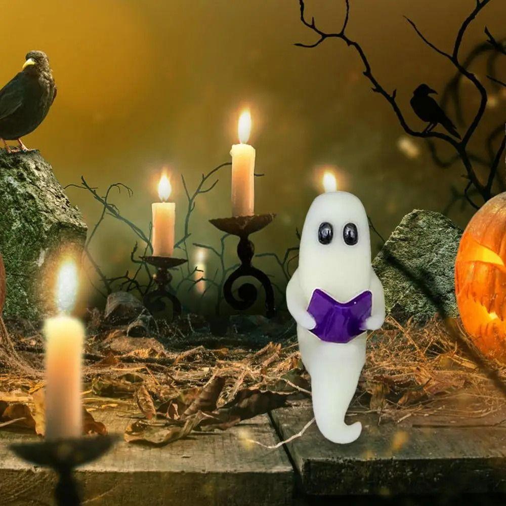 Terrifying Mini  Ghost Figurines Halloween Small Ghost Tiny Figures  Landscape Figure Ornament