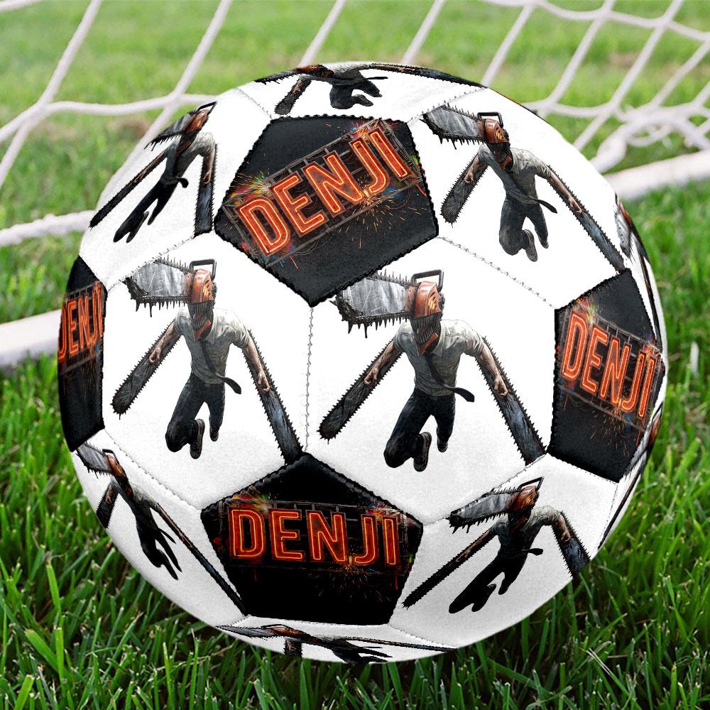 1pc Chainsaw Man Soccer Ball Size 5 Indoor Soccer Ball Fashion Colorful Backyard Game - Great For Sports Fans Gift HE3
