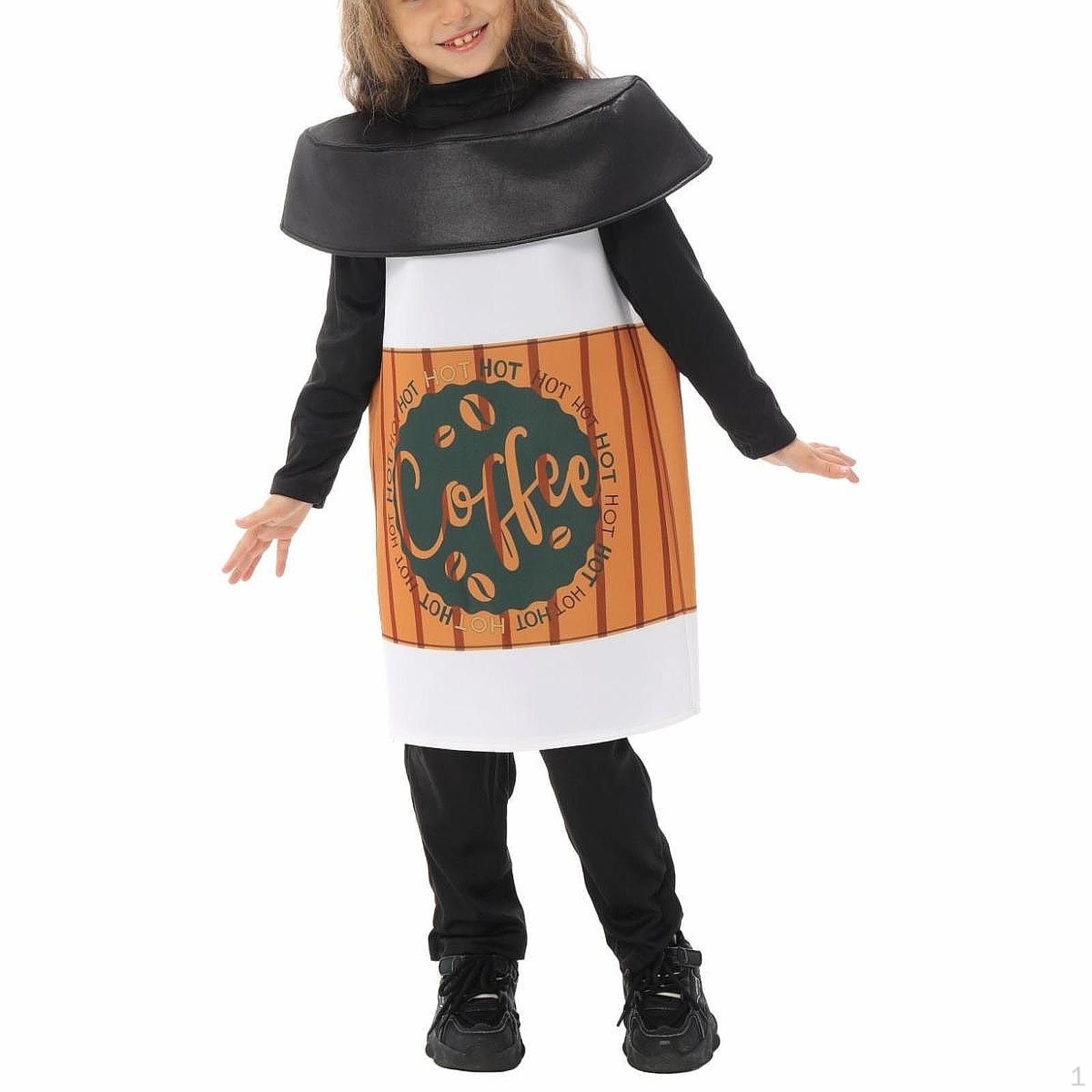 

Костюм Латте на Хэллоуин Детский Кофе для Фотореквизита Фестиваль S to M