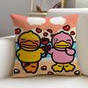 Bright BBDuckS Cushion Cover Breathable and skinfriendly linen pillowcase square removable and washable cushion