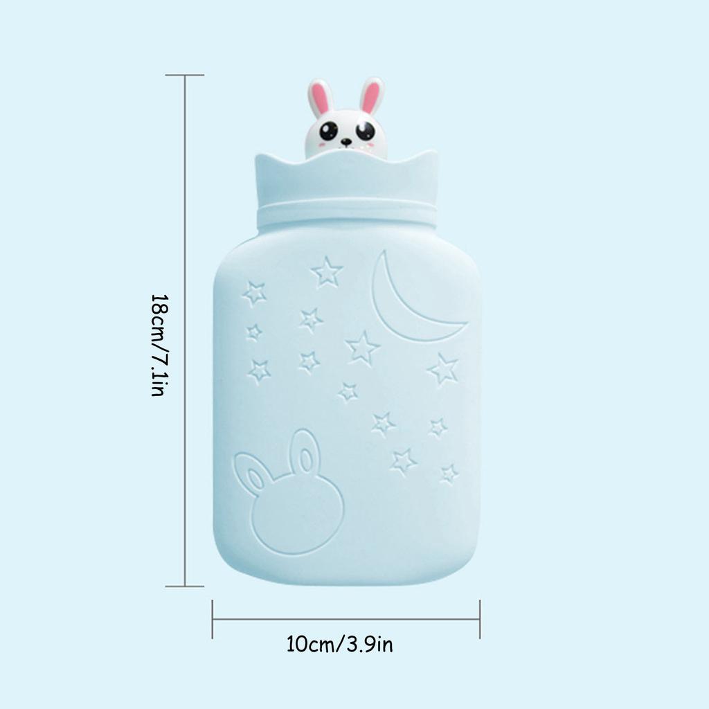 Hot Water Bag Silicone Safe Cute Design Microwave Hting Portable Hot Water Bottle
